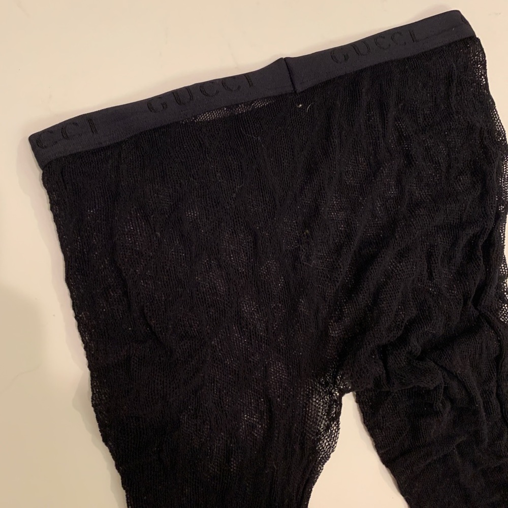 Gucci Black GG Tights